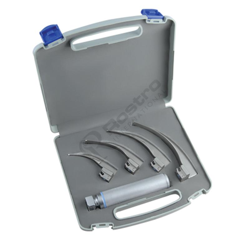 Laryngoscope Set with 5 Blades 75-210 mm 