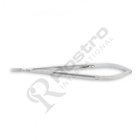 Heavy Needle Holder Straight Round Handle Stainless Steel 23cm