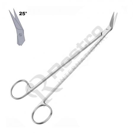 Micro Forcep Scissor Straight Curved Stainless Steel 22 cm