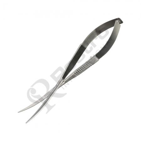 Micro Spring Scissor Straight Curved Stainless Steel 8 cm