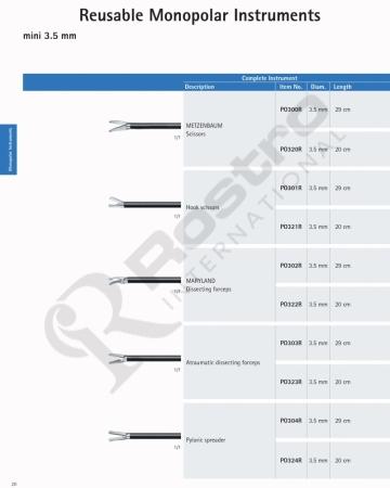 Reusable Monopolar Instruments