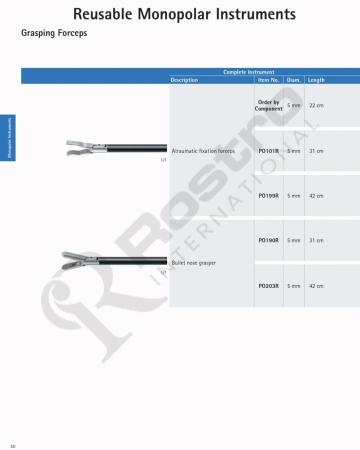 Reusable Monopolar Instruments