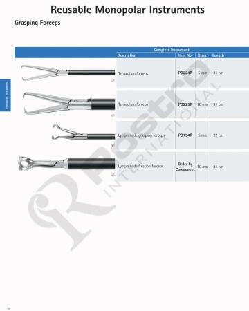 Reusable Monopolar Instruments