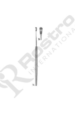 Vidal Lupus Curette Curved 14cm