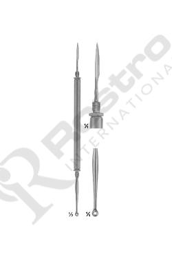 Hebra Comedone Extractors Stainless Steel Size: 180 mm