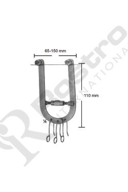 Wire Traction Bow adjustable with 3 hooks small size 140mm