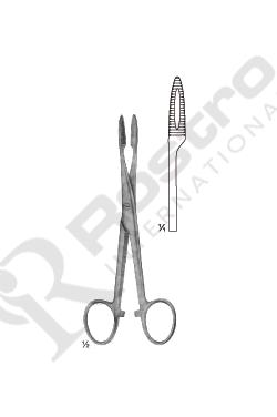 Sponge and Dressing Forceps, Without Ratchet Curved 25cm