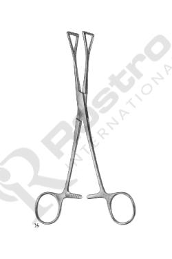 Collin Swab Forceps Straight & Curved Stainless Steel 15 cm