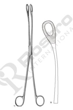 Kelly Artery Forceps - Curved serrated jaws Ring Handle w-Ratchet Stainless Steel 18cm