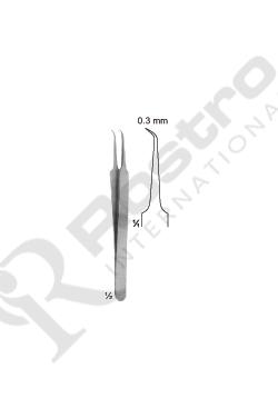 Micro Forceps-Jeweler Types Straight & Curved Stainless Steel 10 cm