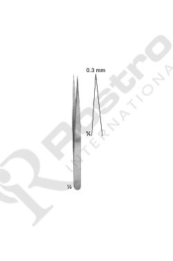 Micro Forceps Jeweler Types Straight & Curved Stainless Steel 10 cm